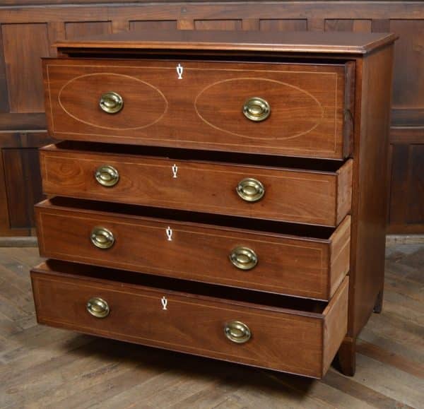 Regency Mahogany Secretaire Chest SAI2935 Antique Draws 8