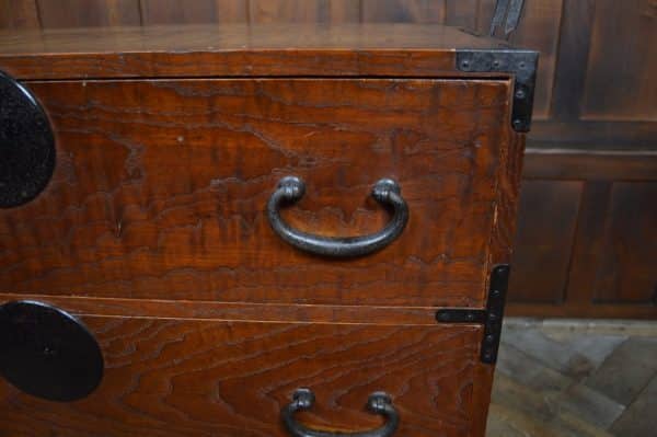 Japanese Elm Wood Tansu Chest SAI2916 - Image 2