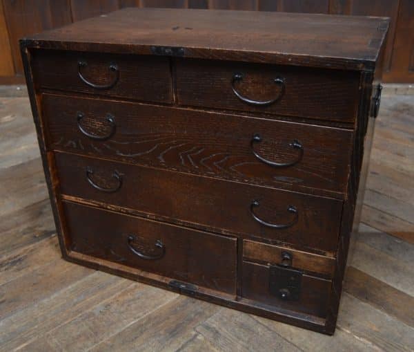 Japanese Elm Wood Tansu Chest SAI2917 TANSU Antique Draws 10