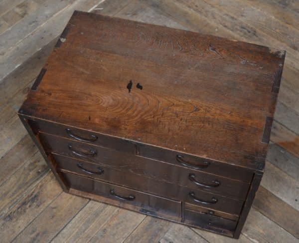 Japanese Elm Wood Tansu Chest SAI2917 TANSU Antique Draws 9