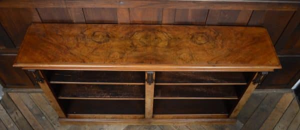 Victorian Walnut Bookcase/ Display Cabinet SAI2927 - Image 9