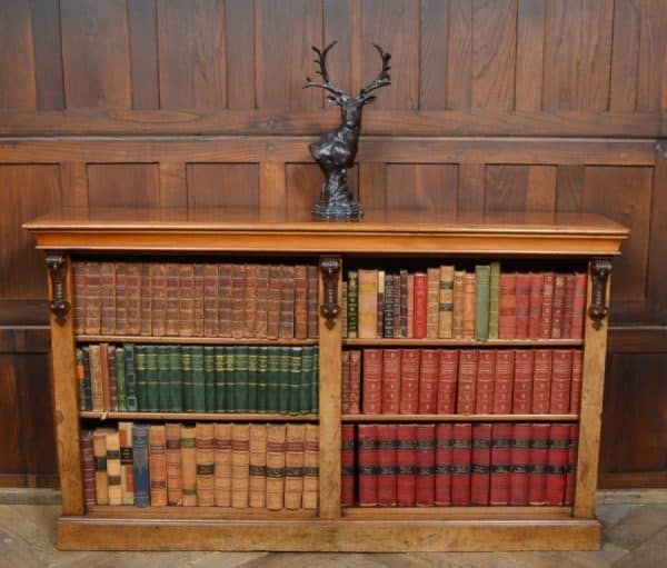 Victorian Walnut Bookcase/ Display Cabinet SAI2927 - Image 8