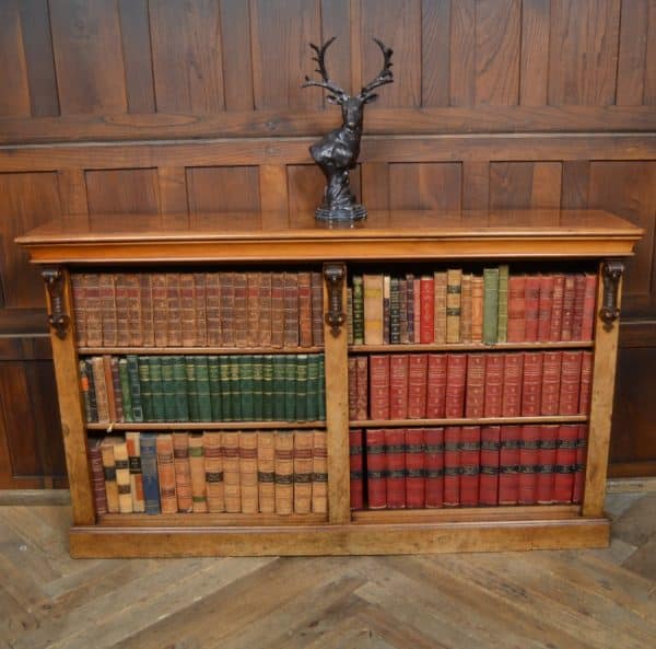 Victorian Walnut Bookcase/ Display Cabinet SAI2927 Antique Bookcases 3
