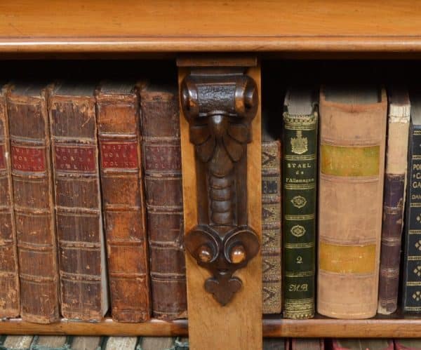 Victorian Walnut Bookcase/ Display Cabinet SAI2927 Antique Bookcases 7
