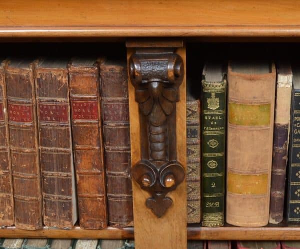 Victorian Walnut Bookcase/ Display Cabinet SAI2927 - Image 5