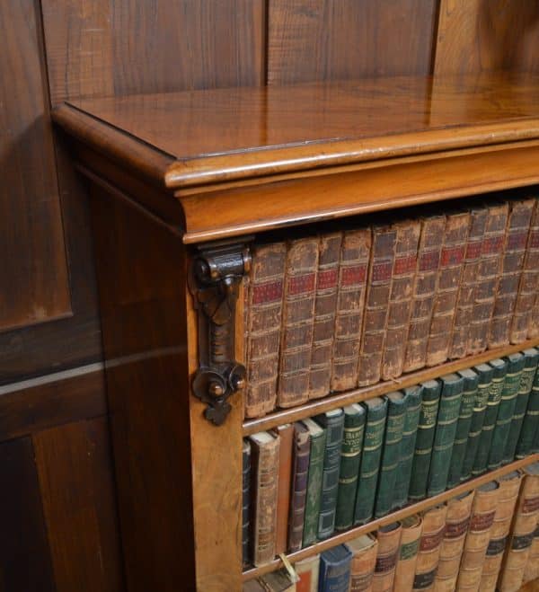 Victorian Walnut Bookcase/ Display Cabinet SAI2927 - Image 4