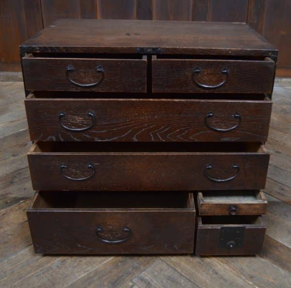 Japanese Elm Wood Tansu Chest SAI2917 - Image 3
