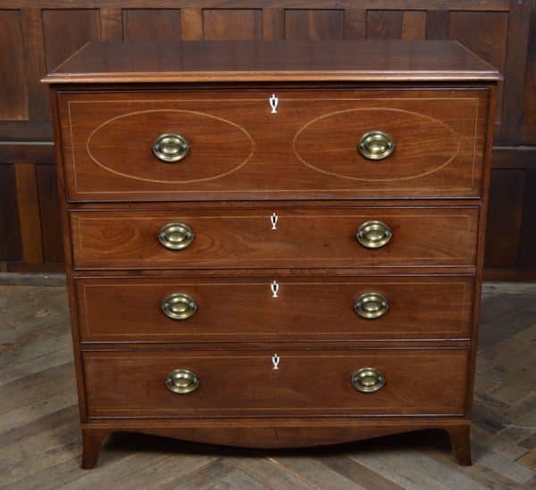 Regency Mahogany Secretaire Chest SAI2935 Antique Draws 20