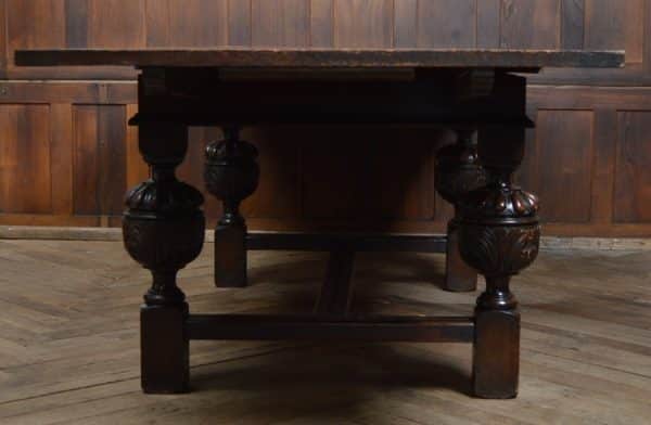 Edwardian Oak Pull- Out Table SAI2928 - Image 14