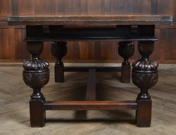 Edwardian Oak Pull- Out Table SAI2928 - Image 11