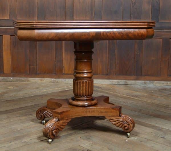 William IV Mahogany Fold Over Tea Table SAI2909 - Image 2