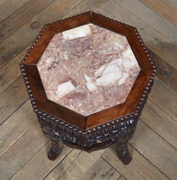 Chinese Marble Top Plant / Vase Stand SAI2942 - Image 4