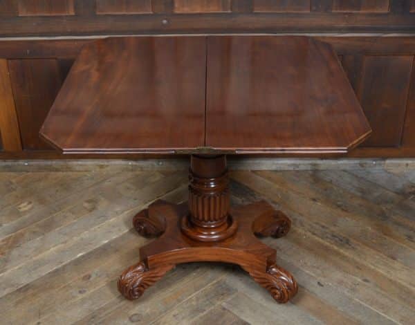 William IV Mahogany Fold Over Tea Table SAI2909 - Image 9