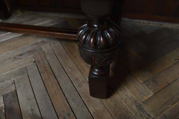 Edwardian Oak Pull- Out Table SAI2928 - Image 4