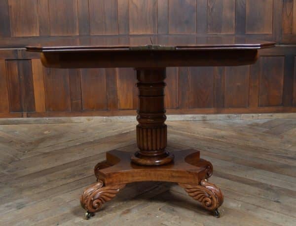William IV Mahogany Fold Over Tea Table SAI2909 - Image 7