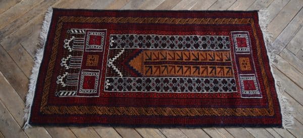 Vintage Belouch Hand Woven Rug SAI2945 - Image 4