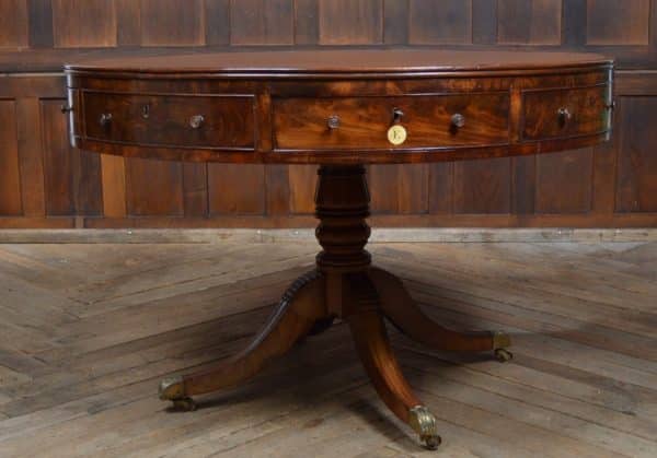 Regency Mahogany Drum Table SAI2936 Antique Furniture 3