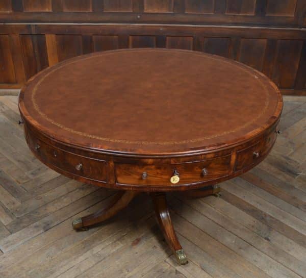 Regency Mahogany Drum Table SAI2936 Antique Furniture 12