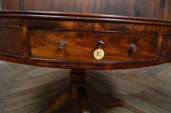 Regency Mahogany Drum Table SAI2936 Antique Furniture 11