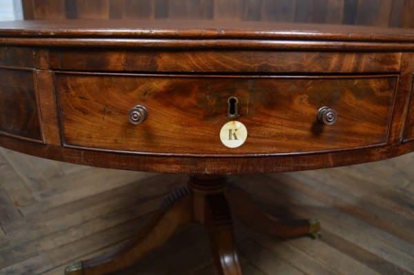 Regency Mahogany Drum Table SAI2936 Antique Furniture 10