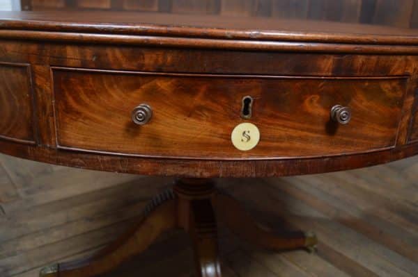 Regency Mahogany Drum Table SAI2936 Antique Furniture 9