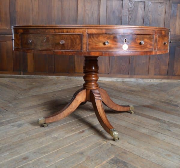 Regency Mahogany Drum Table SAI2936 Antique Furniture 4