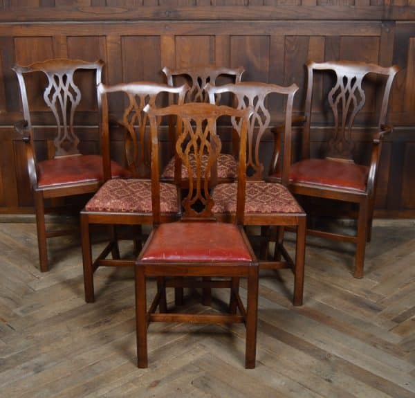 Set Of 6 Georgian Mahogany Chairs SAI2943 Antique Chairs 5