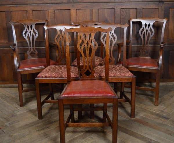 Set Of 6 Georgian Mahogany Chairs SAI2943 Antique Chairs 4
