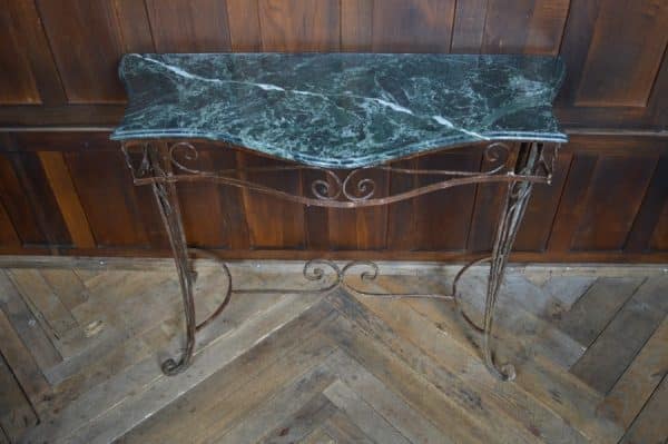 Green Marble Top Console / Hall Table SAI2931 Antique Furniture 6