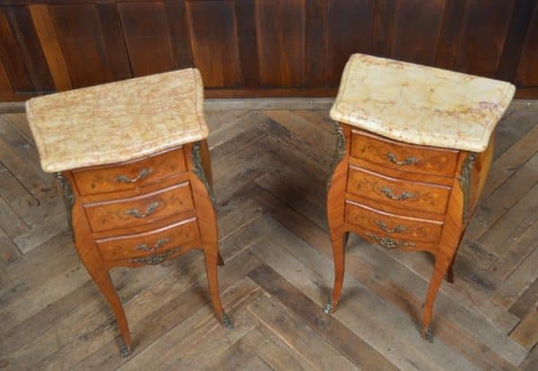 Pair Of French Style Bedside Drawers SAI2944 Antique Draws 13