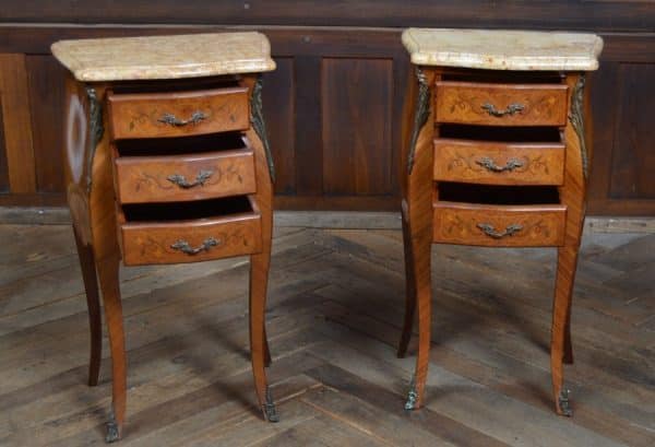 Pair Of French Style Bedside Drawers SAI2944 Antique Draws 6