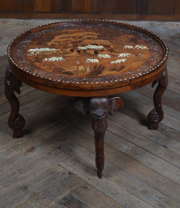 Indian Rosewood Elephant Table SAI2914