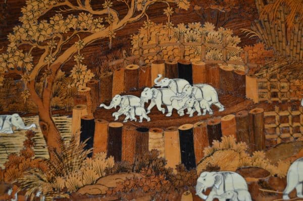 Indian Rosewood Elephant Table SAI2914 - Image 4