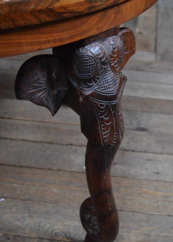Indian Rosewood Elephant Table SAI2914 - Image 6