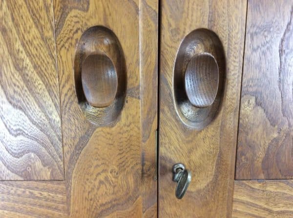 Mid Century Ercol Windsor Elm Single Wardrobe - Image 2