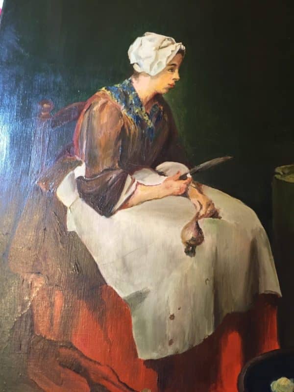 Oil on canvas Jean Baptiste Simeon Chardin - Image 4