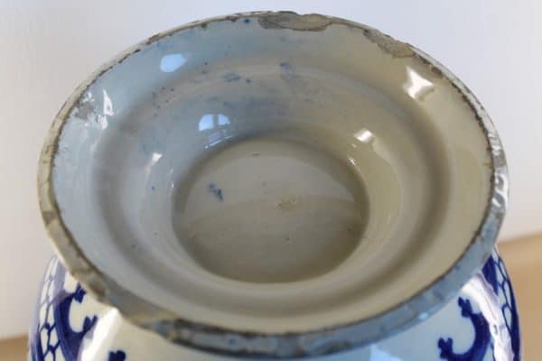 Tin Glaze Vase circa 19th C - Image 5