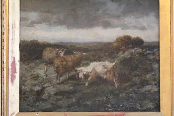 Oil Painting on Wooden Panel British oil painting Antique Art 5