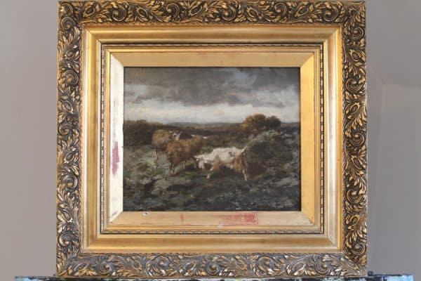 Oil Painting on Wooden Panel British oil painting Antique Art 6
