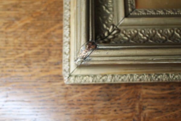 Victorian Painting in Gouache with Gilt frame. 19th C - Image 3
