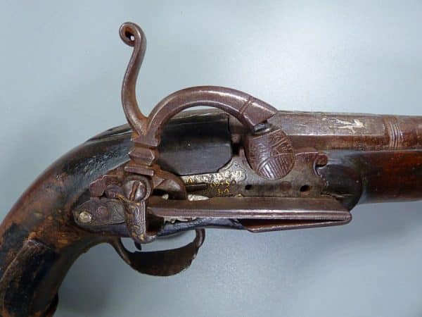 Fine Belt Pistol, Complete with original hanger, Percussion fire, 18th century, (Ref 40764) antique belt pistol Military & War Antiques 10