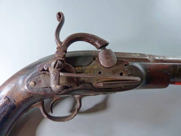 Fine Belt Pistol, Complete with original hanger, Percussion fire, 18th century, (Ref 40764) antique belt pistol Military & War Antiques 22