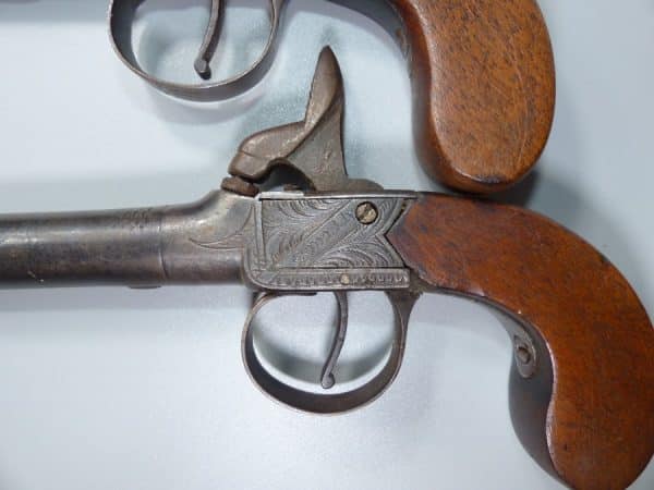 A Fine Pair of Percussion Pocket or Travelling Pistols by Smith of London (Ref: 40765) Antique gun Antique Guns 14