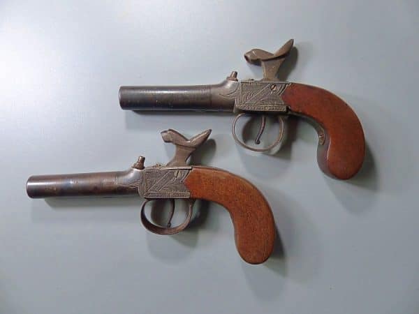 A Fine Pair of Percussion Pocket or Travelling Pistols by Smith of London (Ref: 40765) Antique gun Antique Guns 19