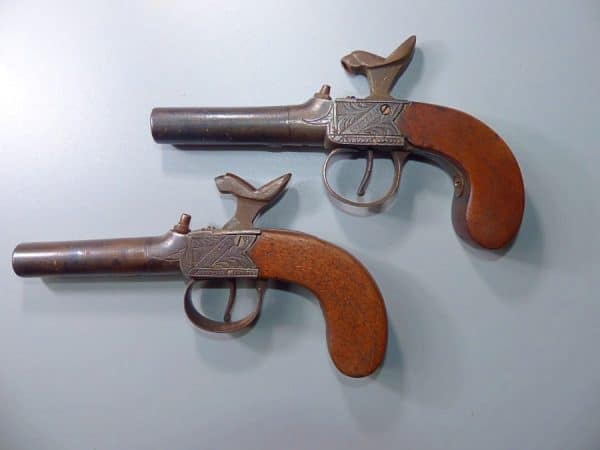 A Fine Pair of Percussion Pocket or Travelling Pistols by Smith of London (Ref: 40765) Antique gun Antique Guns 20
