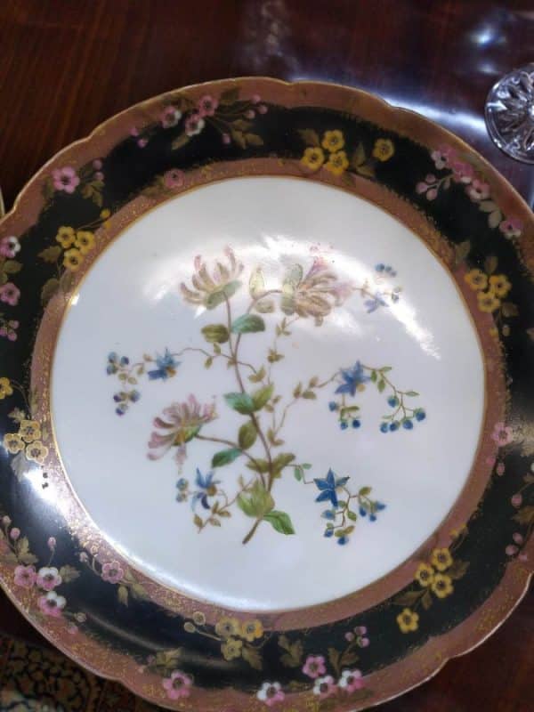 Pair of Pink and Green Comports - Image 5