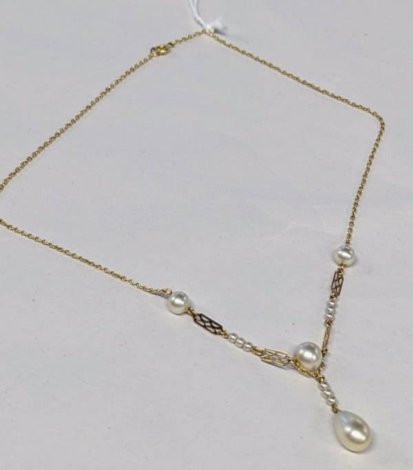 Pearl and Gold Pendant vintage pearl necklace Miscellaneous 5