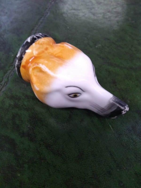 Staffordshire Fox Head Stirrup Cup - Image 4