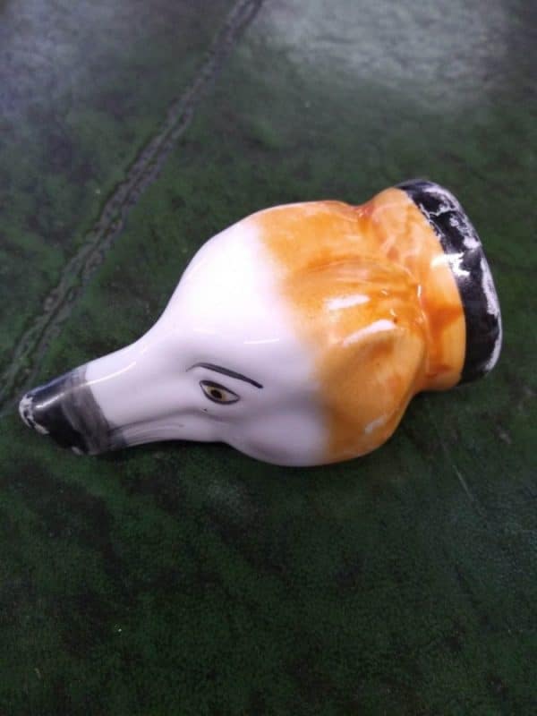 Staffordshire Fox Head Stirrup Cup - Image 8