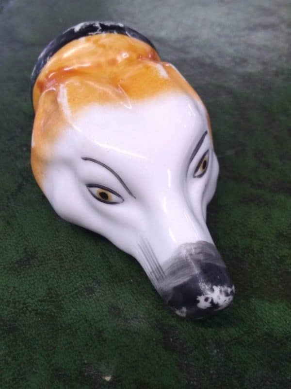 Staffordshire Fox Head Stirrup Cup Animal figure Miscellaneous 3